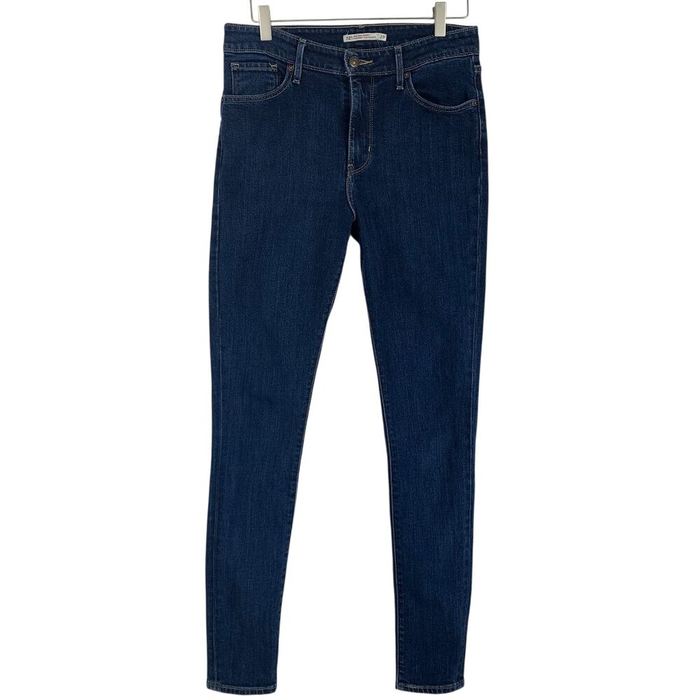 Levi's Classic Denim Jeans high rise skinny dark wash size 29